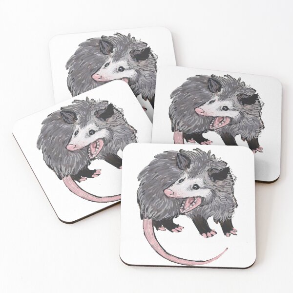 Item preview, Screaming Opossum Illustration designed and sold by Dromiba.