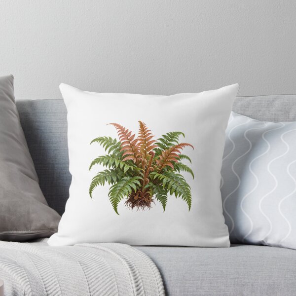 Item preview, Autumn Fern (Dryopteris erythrosora) – Detailed Botanical Fern Illustration designed and sold by Ink-Whiskers.