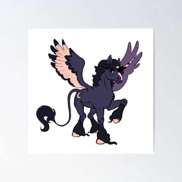 Item preview, Dark Pegasus Unicorn designed and sold by Dromiba.