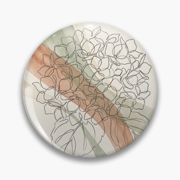 Item preview, Hydrangea Cluster Ribbon Bands | Sage Terracotta Botanical Wall Art designed and sold by Zaramodo.