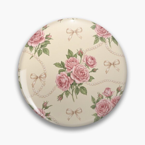 Item preview, Victorian Tea Roses Pearls and Ribbons designed and sold by tropicaltee.