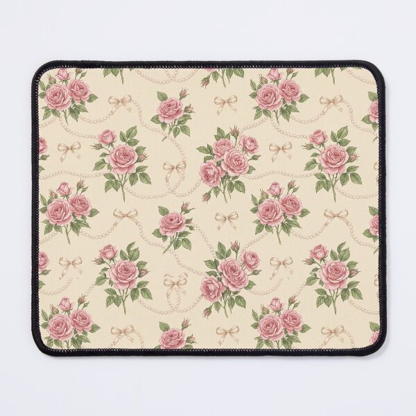 Item preview, Victorian Tea Roses Pearls and Ribbons designed and sold by tropicaltee.