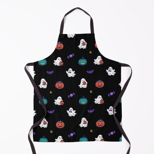 Item preview, Cute Halloween Ghosts & Pumpkins – Retro Trick-or-Treat Pattern designed and sold by Little Lantern Studio .