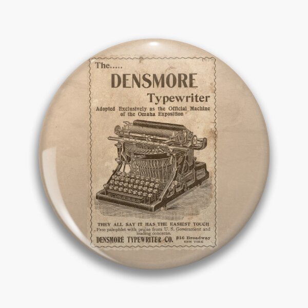 Item preview, Vintage Densmore Typewriter Advertisement Antique Print Orange-Tinted designed and sold by Ghoul Enterprises.
