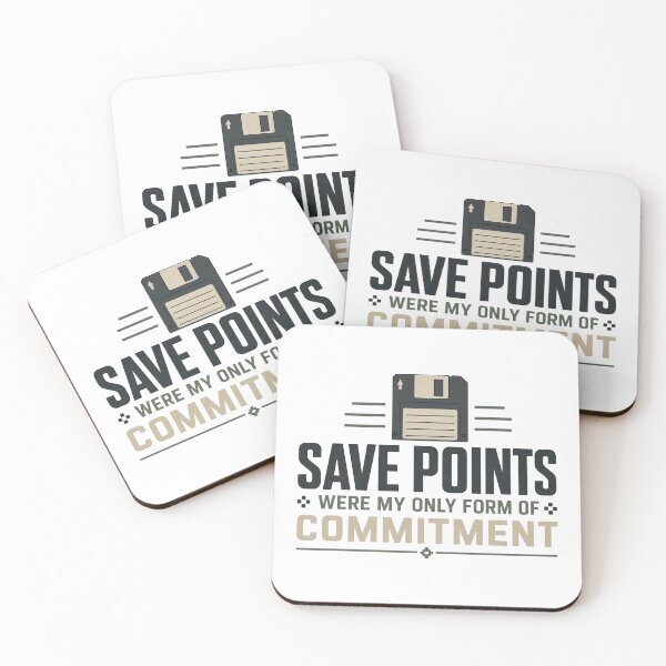 Item preview, Save Points Were My Only Commitment Tee designed and sold by CerealBoxInk.