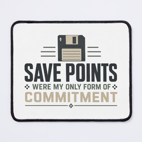 Item preview, Save Points Were My Only Commitment Tee designed and sold by CerealBoxInk.
