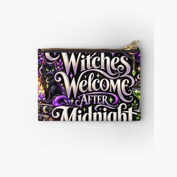 Item preview, Witches Welcome After Midnight | Witchy Halloween Black Cat Moon Magic Gothic Design designed and sold by K3DreamKreations .