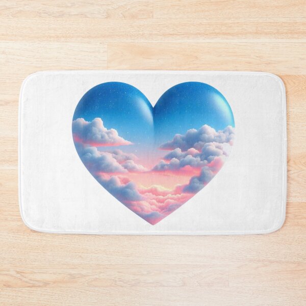 Item preview, Aesthetic Blue Sky Cloud Heart Design designed and sold by TheRealmArt.