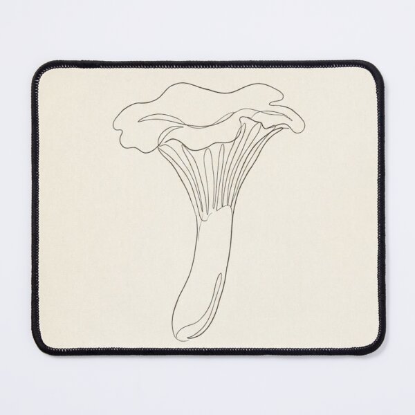Item preview, Single Chanterelle Mushroom | Minimalist Cottagecore Line Art designed and sold by Zaramodo.