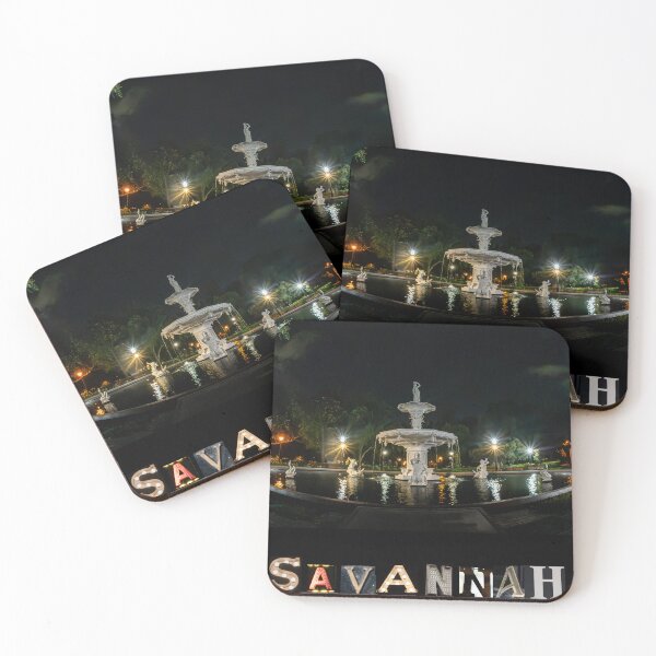 Item preview, Forsyth Fountain at Night designed and sold by Still Life Captured.