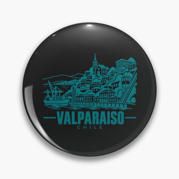 Item preview, Valparaiso Chile Line Art Coastline Poster designed and sold by CMYKStudio.