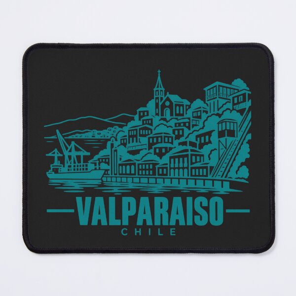 Item preview, Valparaiso Chile Line Art Coastline Poster designed and sold by CMYKStudio.