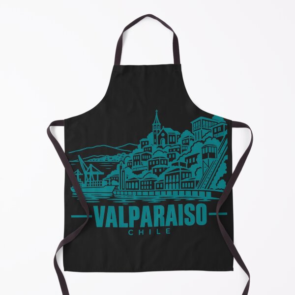 Item preview, Valparaiso Chile Line Art Coastline Poster designed and sold by CMYKStudio.