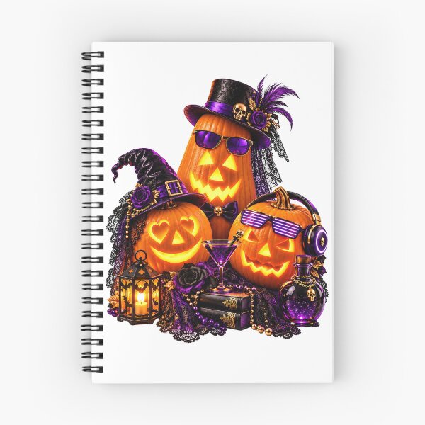 Item preview, Elegant Gothic Halloween Pumpkins with Purple Accessories, Candlelight and Magical Party Elements designed and sold by DansCreations42.