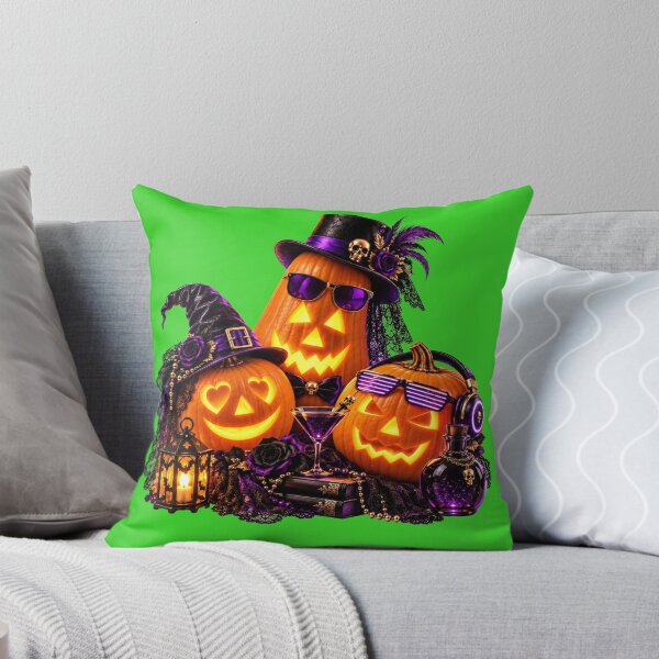 Item preview, Elegant Gothic Halloween Pumpkins with Purple Accessories, Candlelight and Magical Party Elements designed and sold by DansCreations42.