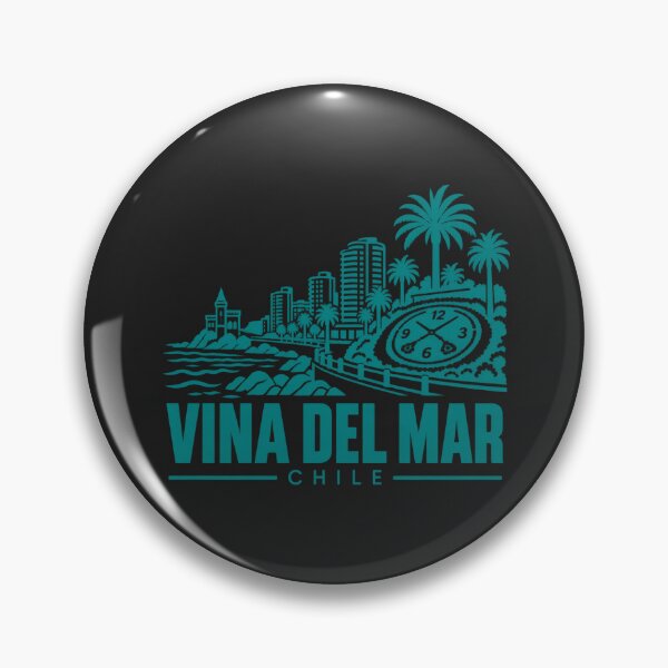 Item preview, Vina del Mar Chile Line Art Coastline Poster designed and sold by CMYKStudio.