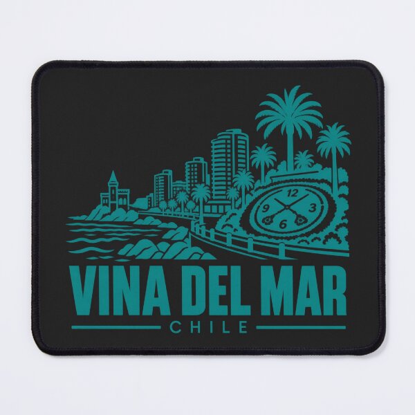 Item preview, Vina del Mar Chile Line Art Coastline Poster designed and sold by CMYKStudio.