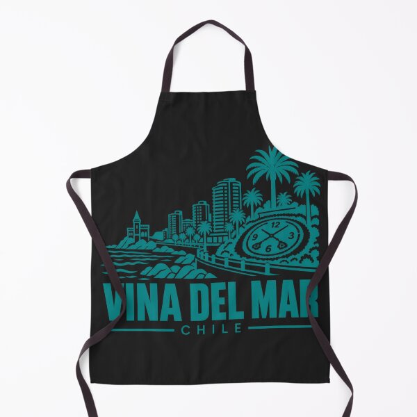 Item preview, Vina del Mar Chile Line Art Coastline Poster designed and sold by CMYKStudio.