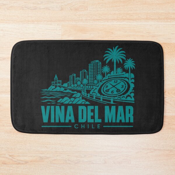 Item preview, Vina del Mar Chile Line Art Coastline Poster designed and sold by CMYKStudio.