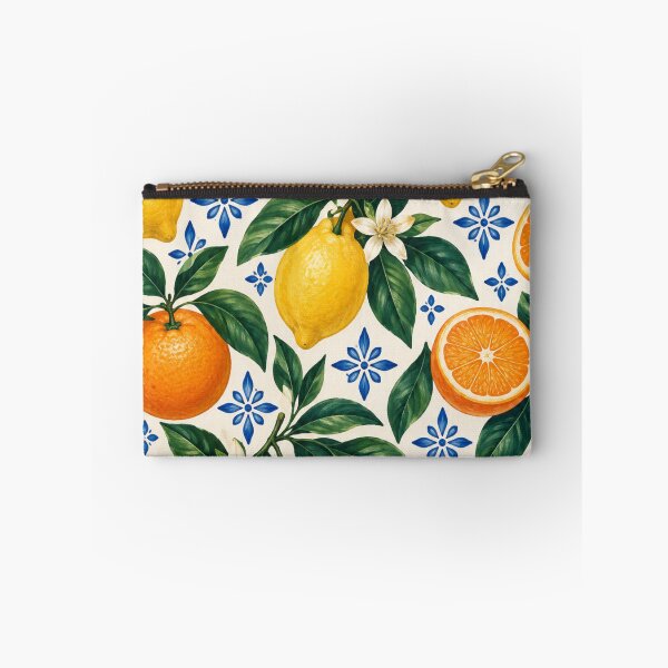 Item preview, Sunny Citrus and Blue Garden Tile designed and sold by Nurple Art.
