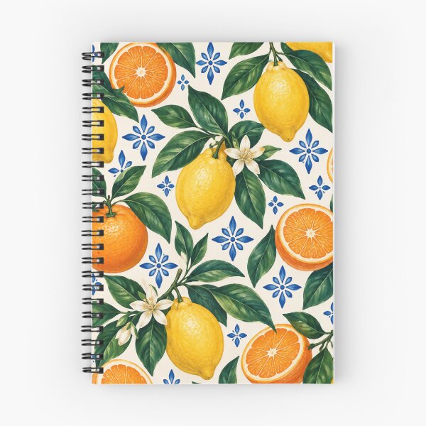Item preview, Sunny Citrus and Blue Garden Tile designed and sold by Nurple Art.