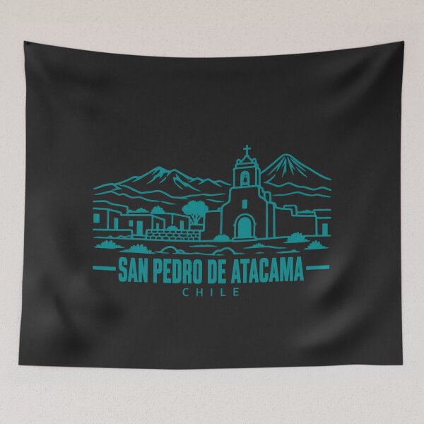 Item preview, San Pedro Atacama Chile Line Art Travel Poster designed and sold by CMYKStudio.