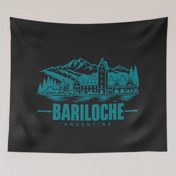Item preview, Bariloche Argentina Line Art Travel Poster designed and sold by CMYKStudio.