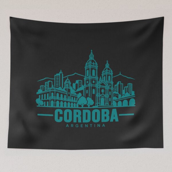 Item preview, Cordoba Argentina Line Art Landmark Poster designed and sold by CMYKStudio.
