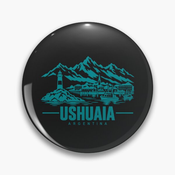 Item preview, Ushuaia Argentina Line Art Travel Poster designed and sold by CMYKStudio.