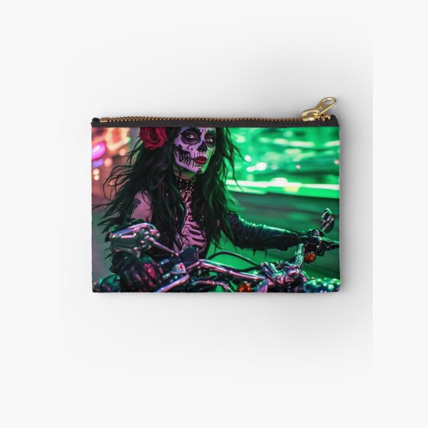 Item preview, Sugar Skull Biker Lady designed and sold by TheDarkWardrobe.