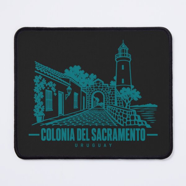 Item preview, Colonia del Sacramento Uruguay Line Art Landmark Poster designed and sold by CMYKStudio.