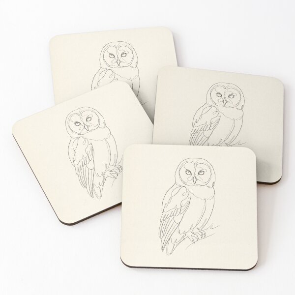 Item preview, Perched Owl | Minimalist Continuous Line Art Print designed and sold by Zaramodo.