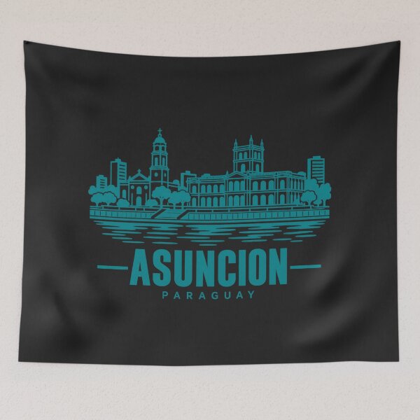 Item preview, Asuncion Paraguay Line Art Skyline Poster designed and sold by CMYKStudio.
