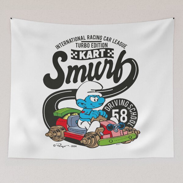 Item preview, The Smurfs International Racing Car League Kart Logo Essential  designed and sold by circliqueart.