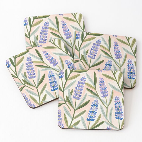 Item preview, Blue and Lavender Wildflower Garden designed and sold by Nurple Art.