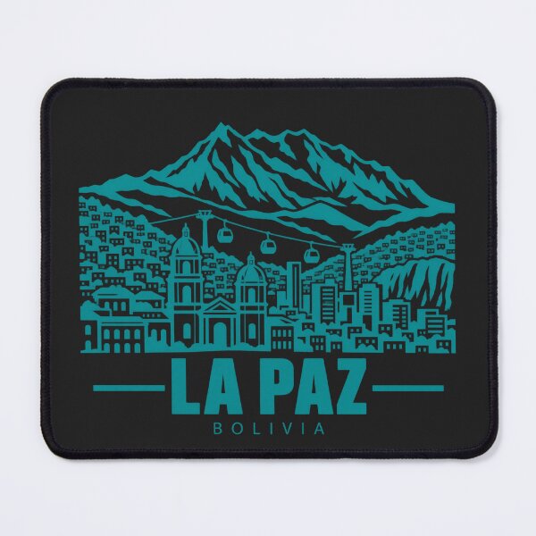 Item preview, La Paz Bolivia Line Art Skyline Poster designed and sold by CMYKStudio.