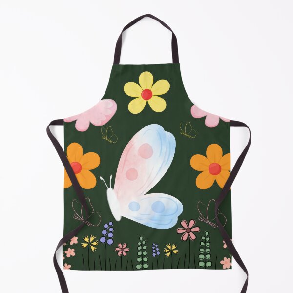 Item preview,  Floral print with colorful butterflies designed and sold by Azurart2.