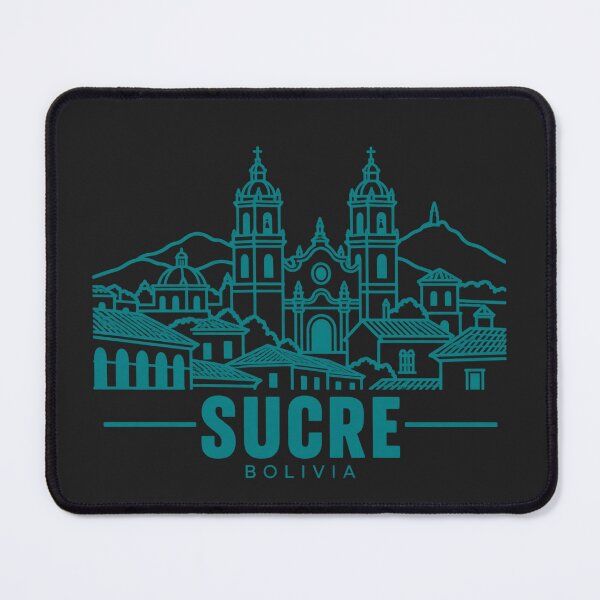 Item preview, Sucre Bolivia Line Art Landmark Poster designed and sold by CMYKStudio.