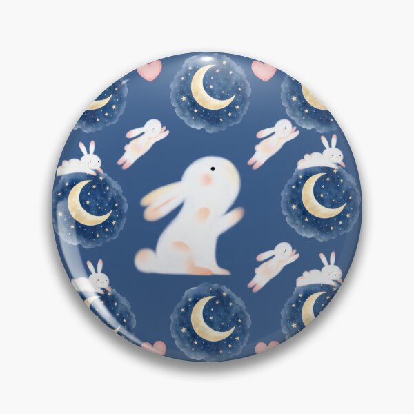 Item preview, Cute Bunny Moon Pattern designed and sold by Azurart2.