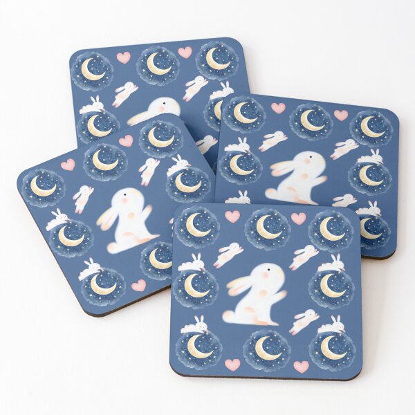 Item preview, Cute Bunny Moon Pattern designed and sold by Azurart2.