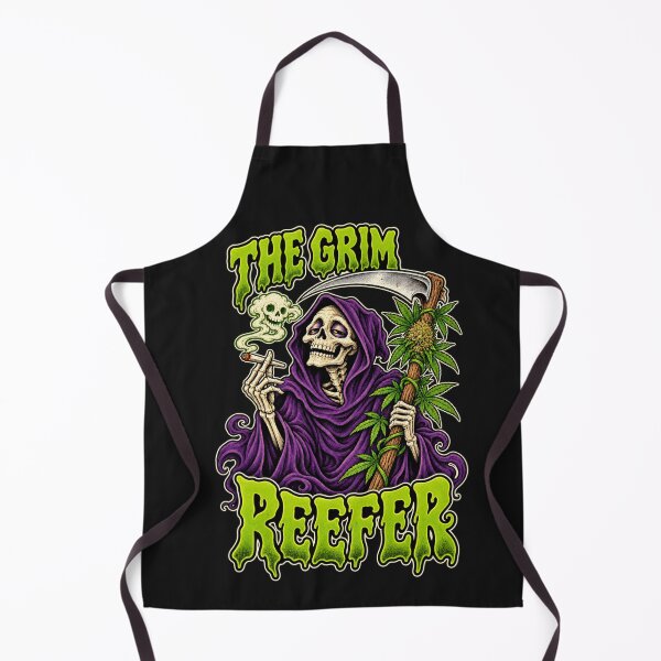 Item preview, The Grim Reefer: Funny Cannabis Reaper designed and sold by Artul.