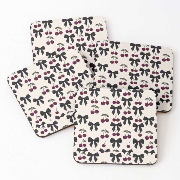 Item preview, Dark Coquette Cherries and Black Bows designed and sold by tropicaltee.