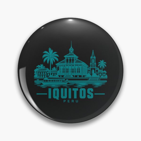 Item preview, Iquitos Peru Line Art Travel Poster designed and sold by CMYKStudio.