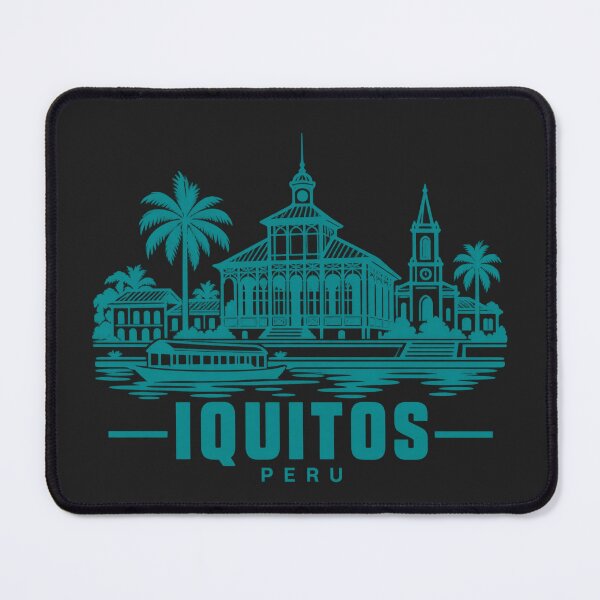 Item preview, Iquitos Peru Line Art Travel Poster designed and sold by CMYKStudio.