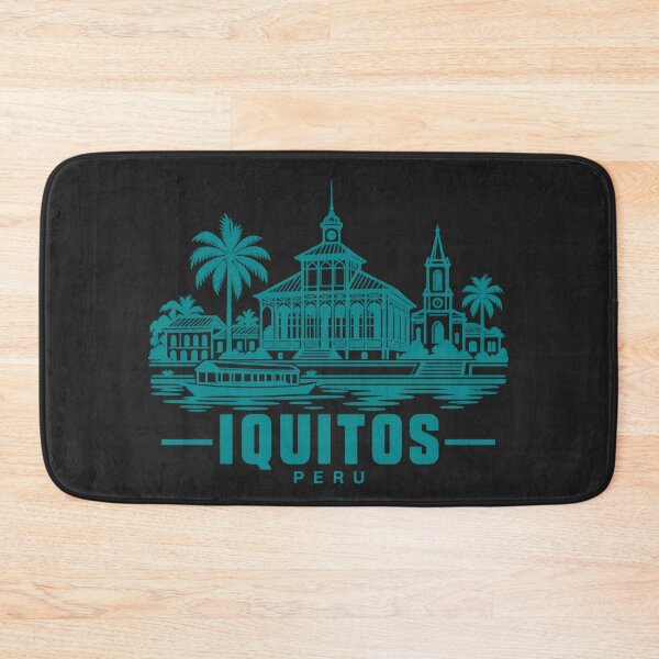 Item preview, Iquitos Peru Line Art Travel Poster designed and sold by CMYKStudio.