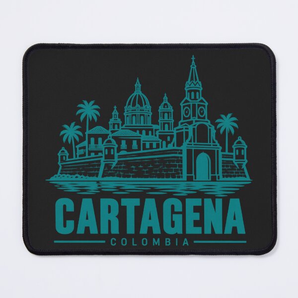 Item preview, Cartagena Colombia Line Art Landmark Poster designed and sold by CMYKStudio.