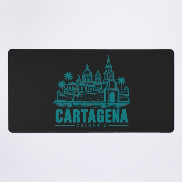 Item preview, Cartagena Colombia Line Art Landmark Poster designed and sold by CMYKStudio.