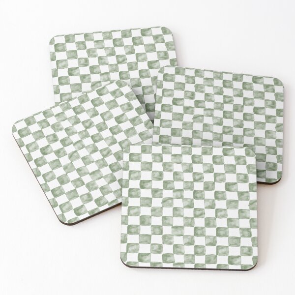 Item preview, Sage Green Watercolor Checkerboard designed and sold by Nurple Art.