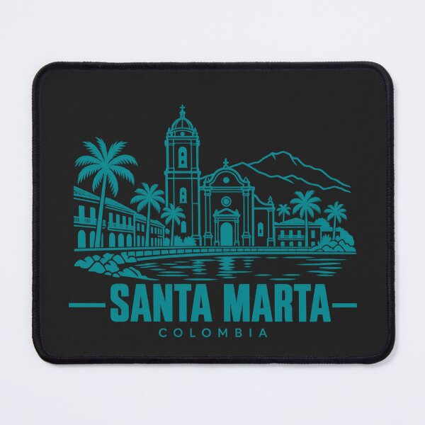 Item preview, Santa Marta Colombia Line Art Coastline Poster designed and sold by CMYKStudio.
