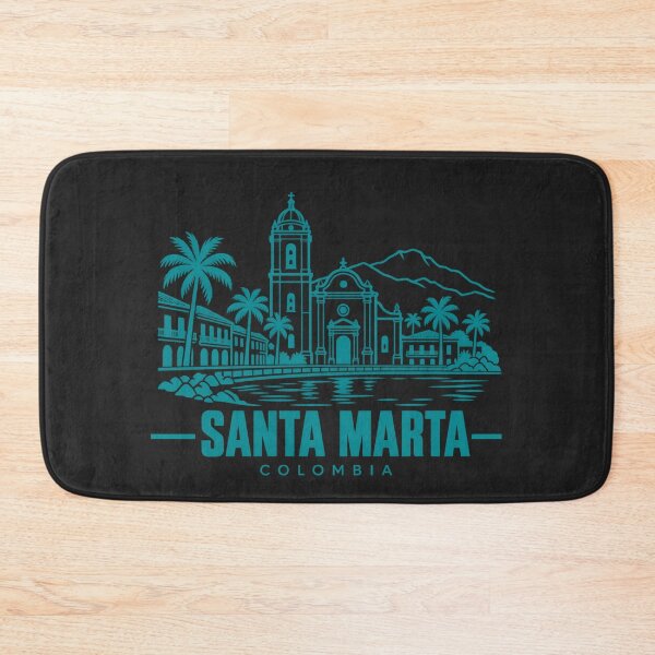 Item preview, Santa Marta Colombia Line Art Coastline Poster designed and sold by CMYKStudio.